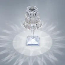 Tischleuchte crystal transparent USB