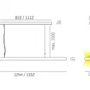 LED Hängeleuchte "S1" weiss
